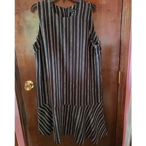 Striped sleeveless dress